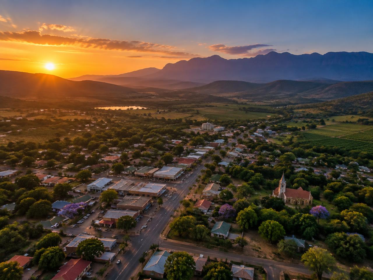 Louis Trichardt and surrounding Limpopo farmland